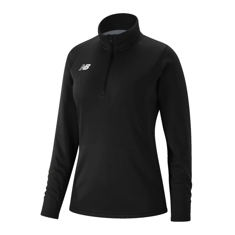 New Balance Women's Thermal Half - Zip Pullover Black - Best Buy Soccer