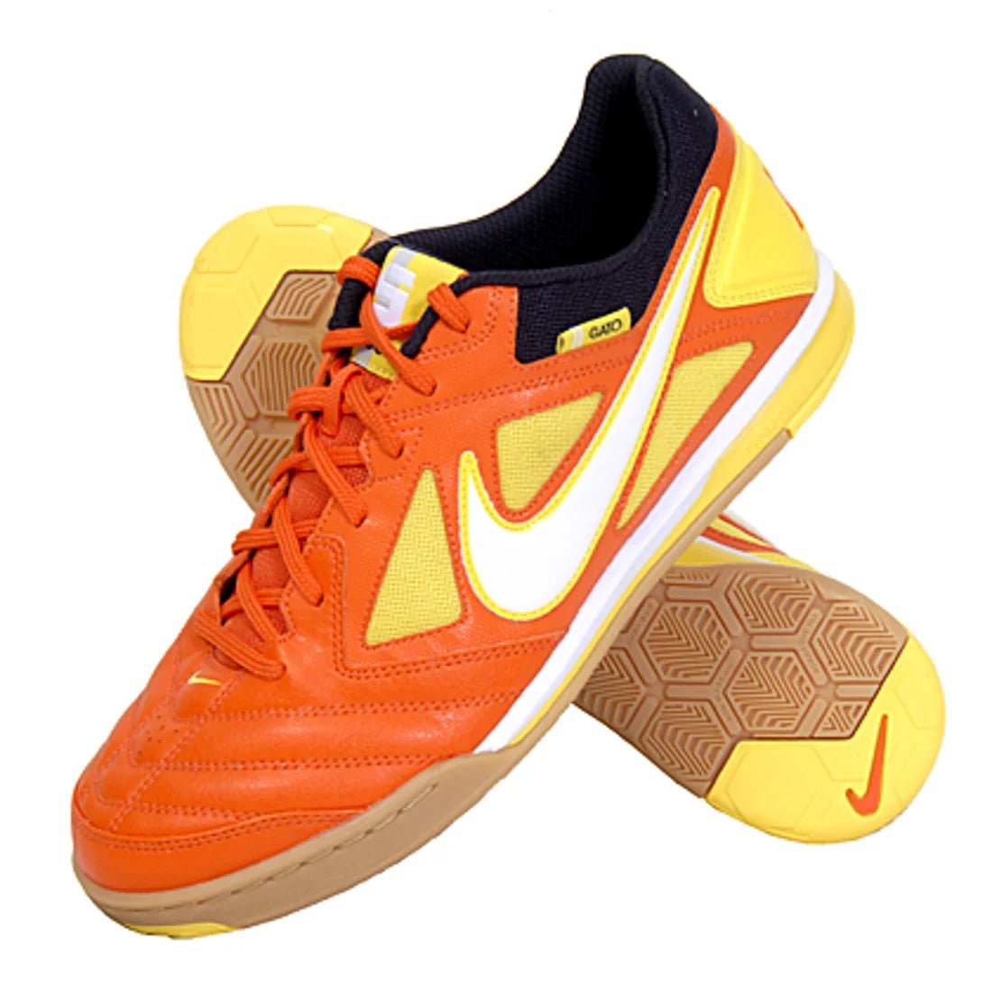 Nike 5 Gato IN Men's Soccer Shoes - Orange/Yellow - Best Buy Soccer