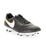 Nike Tiempo Genio II Leather FG Firm Groun Soccer Cleats - Black/White