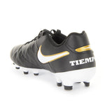 Nike Tiempo Genio II Leather FG Firm Groun Soccer Cleats - Black/White