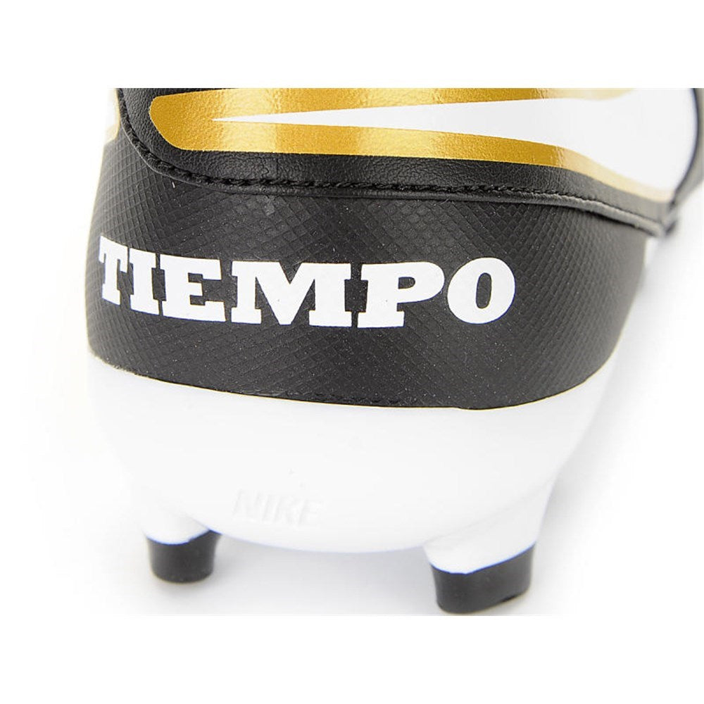 Nike Tiempo Genio II Leather FG Firm Groun Soccer Cleats - Black/White