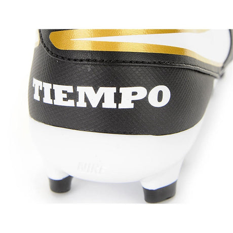 Nike Tiempo Genio II Leather FG Firm Groun Soccer Cleats - Black/White
