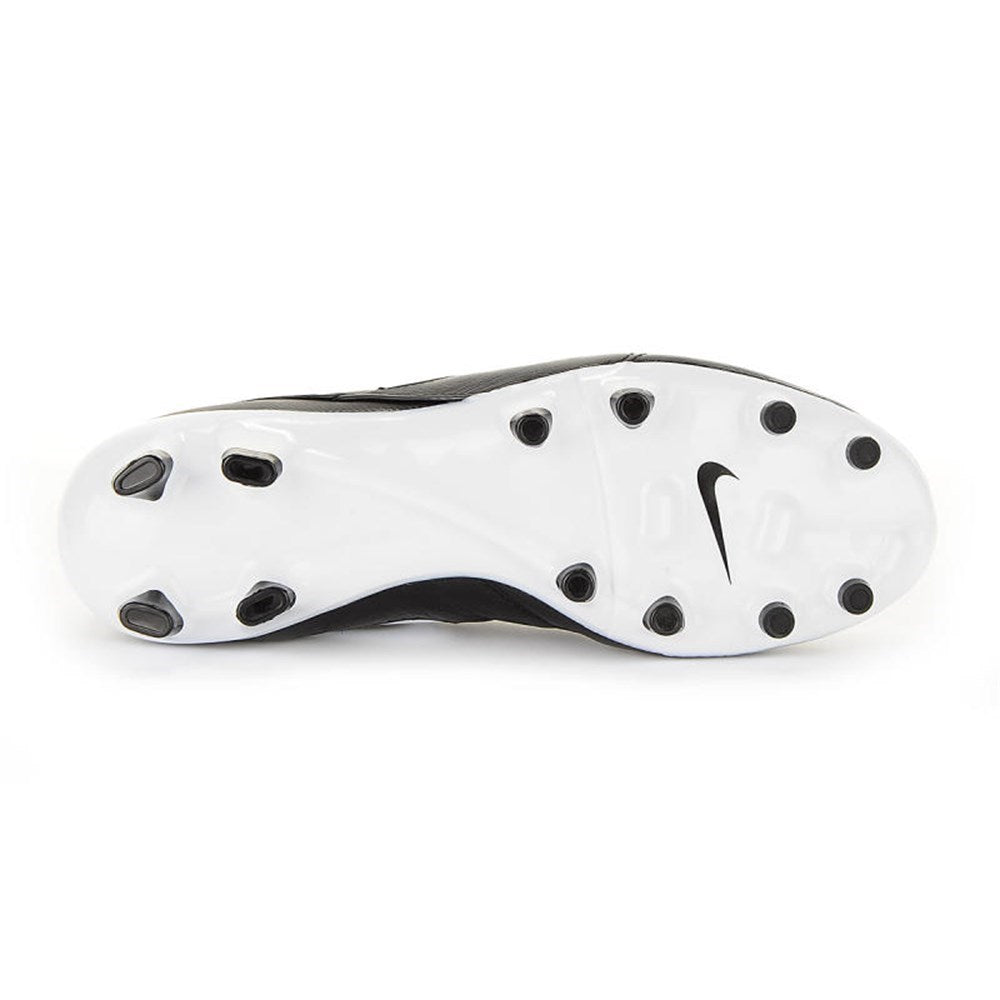 Nike Tiempo Genio II Leather FG Firm Groun Soccer Cleats - Black/White