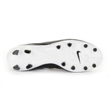 Nike Tiempo Genio II Leather FG Firm Groun Soccer Cleats - Black/White