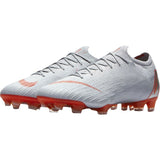 Nike Mercurial Vapor 12 Elite FG Firm Ground Men's Soccer Cleats - Concrete-Wolf Grey/Light Crimson