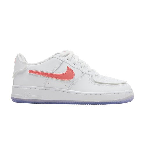 Nike Air Force 1/1 Youth Soccer Shoes - White/Pink