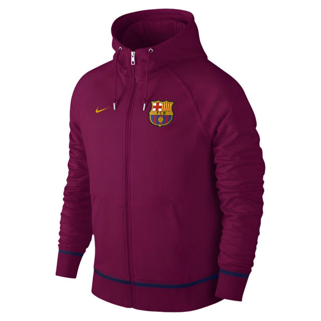 Nike Barcelona Hoodie Athentic FZ Dynamic Berry/University Gold - Best Buy Soccer