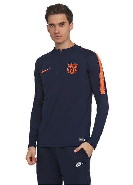 Nike Barcelona Squad Drill Top Obsidian/Hyper Crimson - Best Buy Soccer