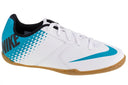 Nike Youth Bombax Indoor Soccer Shoe White/Blue Lagoon/Black