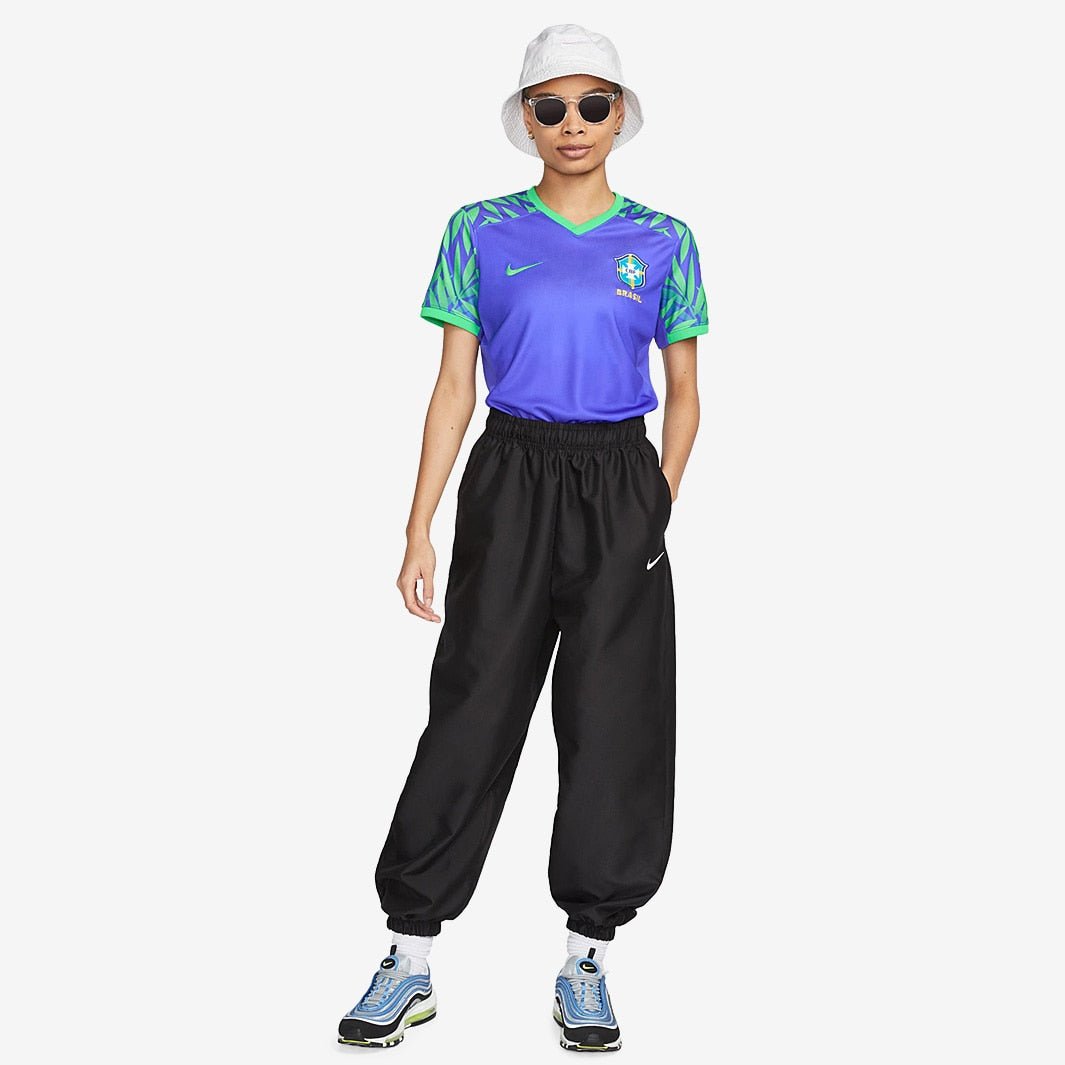 Nike Brazil 2023 Stadium Away Women's Jersey - Paramount Blue/Green - Best Buy Soccer