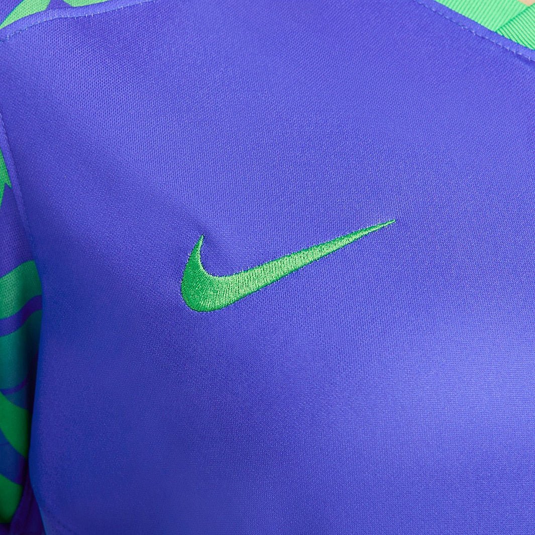 Nike Brazil 2023 Stadium Away Women's Jersey - Paramount Blue/Green - Best Buy Soccer