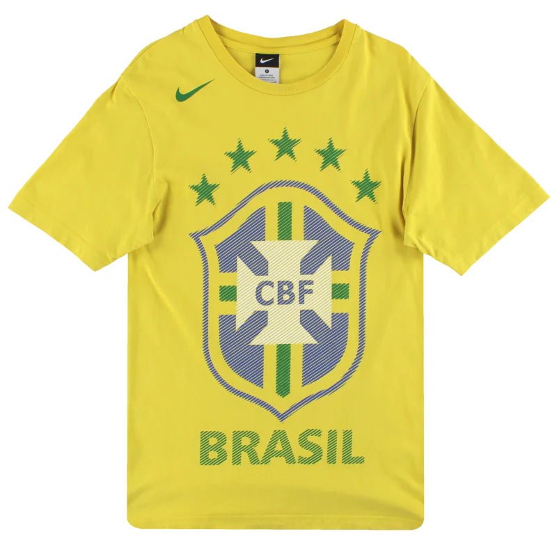 Nike Brazil Core Men's Soccer Tee - Yellow - Best Buy Soccer