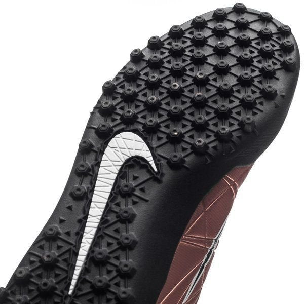Nike HyperVenom Phelon II TF Turf Soccer Cleats - Metallic Red/Bronze/Black/Green Glow - Best Buy Soccer