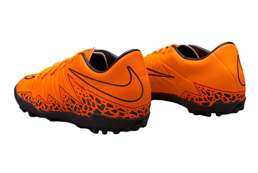 Nike HyperVenom Phelon II TF Turf Soccer Cleats - Orange/Black - Best Buy Soccer