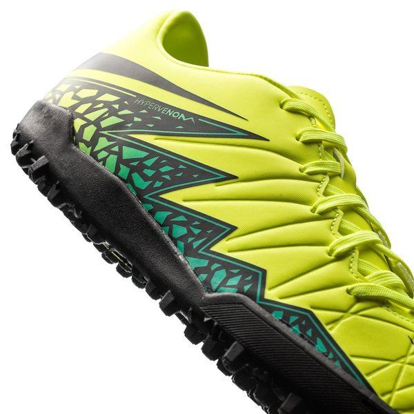 Nike HyperVenom Phelon II TF Turf Soccer Cleats - Volt/Black/Hyper Turquoise - Best Buy Soccer