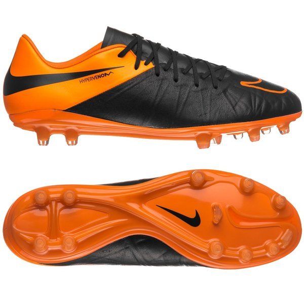 Nike Hypervenom Phinish Leather FG Firm Ground Soccer Cleats - Black/Total Orange - Best Buy Soccer