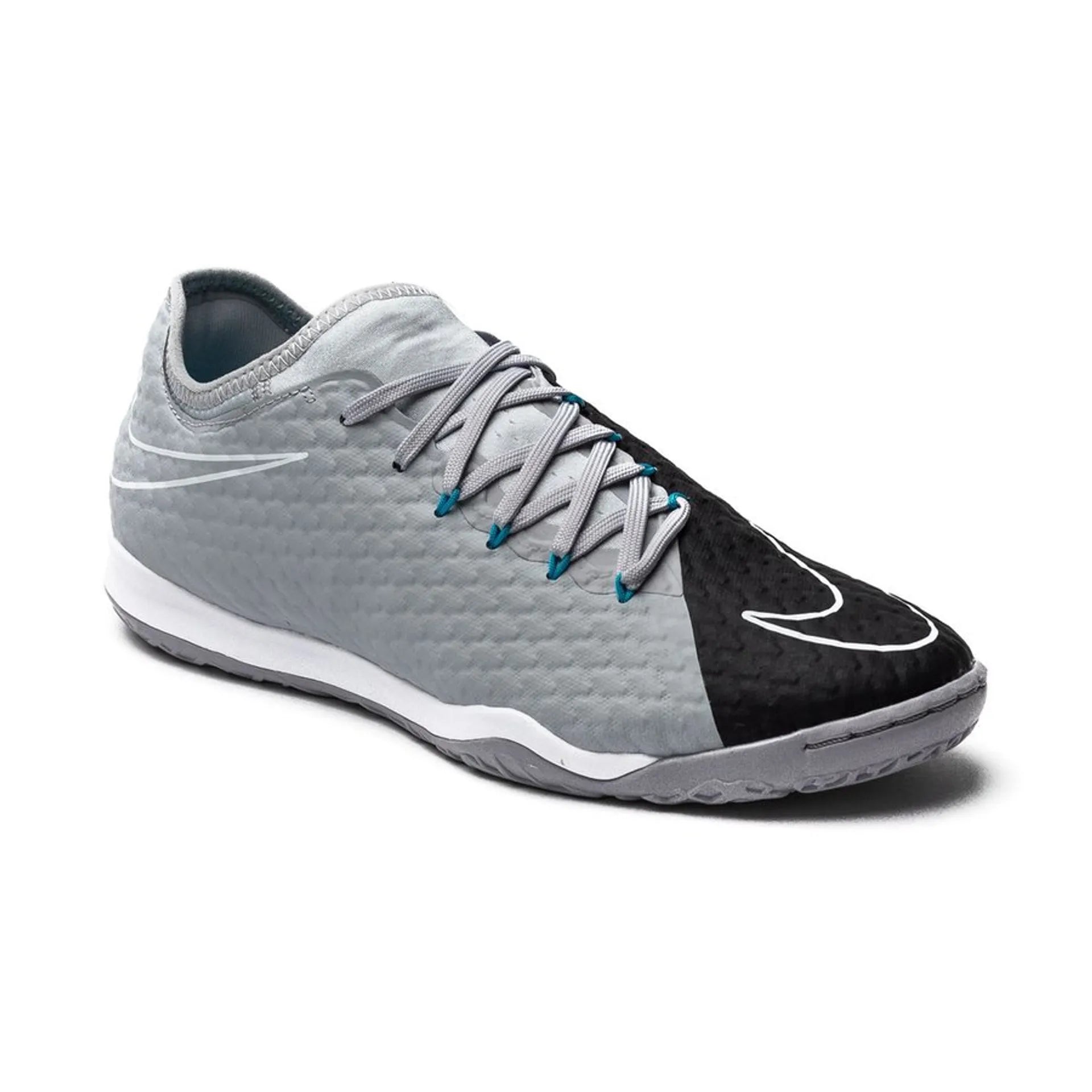 Nike HypervenomX Finale II IC Indoor Soccer Shoes - Wolf Grey/Black/Chlorine Blue - Best Buy Soccer