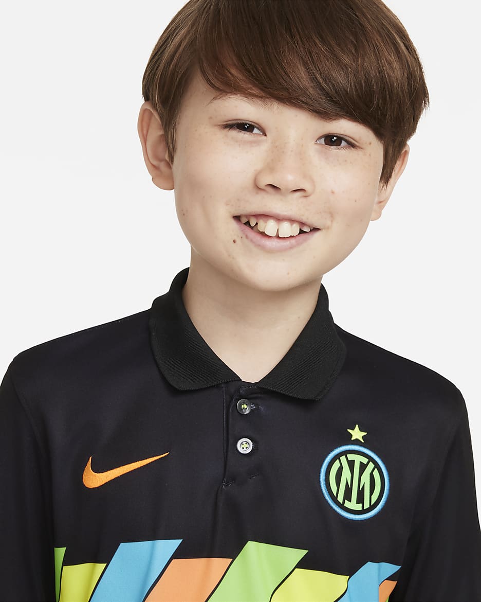 Nike Inter Milan Third Youth Jersey 22 - Black/Orange - Best Buy Soccer