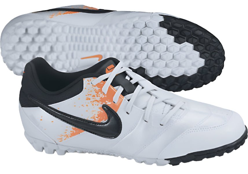 Nike Jr 5 Bomba TF Turf Soccer Cleats - White/Orange/Black - Best Buy Soccer