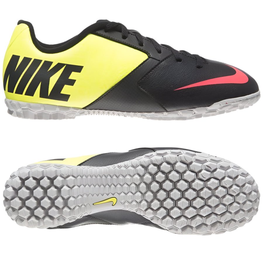 Nike JR Bomba II TF Turf Soccer Cleats - Black/Hyper Punch/Volt - Best Buy Soccer