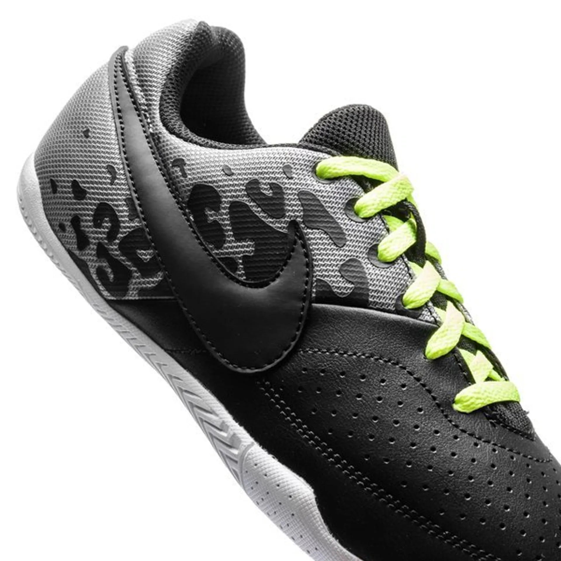 Nike JR Elastico II Indoor Soccer Shoes - Black/Cool Grey/Volt - Best Buy Soccer