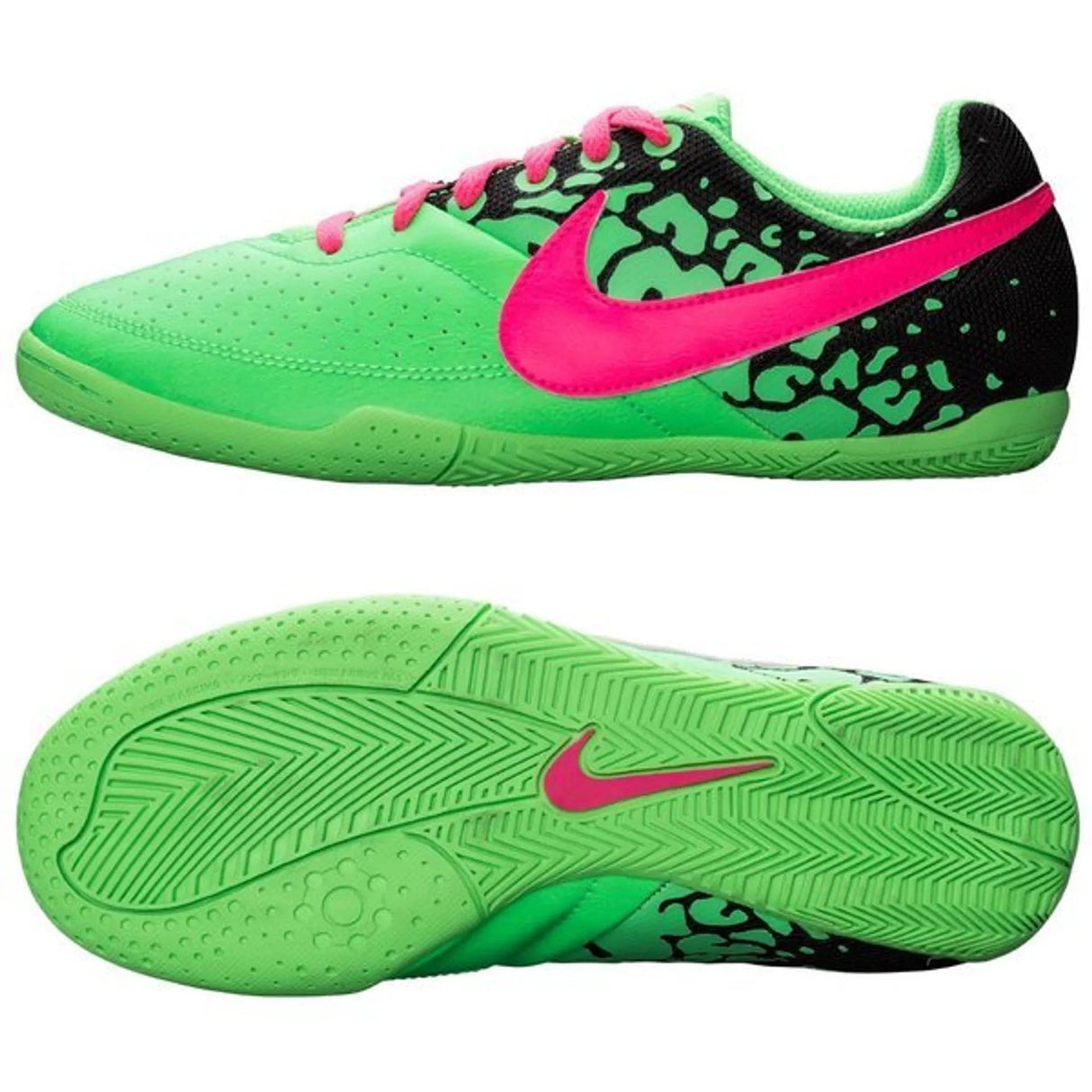 Nike JR Elastico II Indoor Soccer Shoes - Lime/Pink Flash/Black - Best Buy Soccer