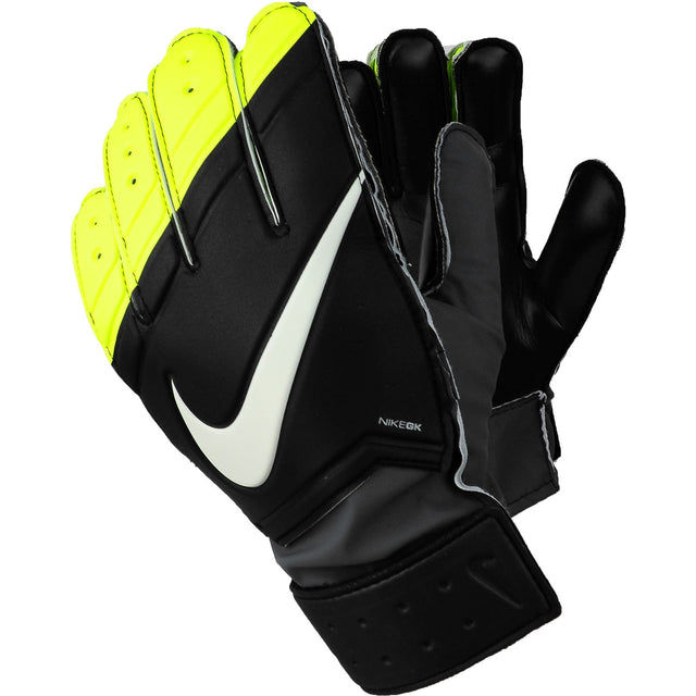 Nike JR Grip Goalkeeper Gloves Black/Volt - Best Buy Soccer
