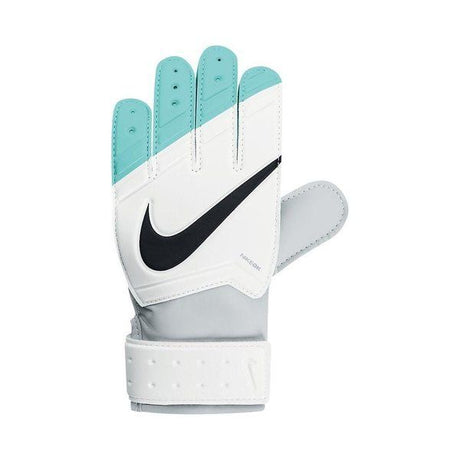 Nike JR Grip Goalkeeper Gloves White/Hyper Turquoise - Best Buy Soccer