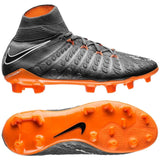 Nike JR Hypervenom Phantom 3 Elite DF FG - Dark Grey/Total Orange/White - Best Buy Soccer