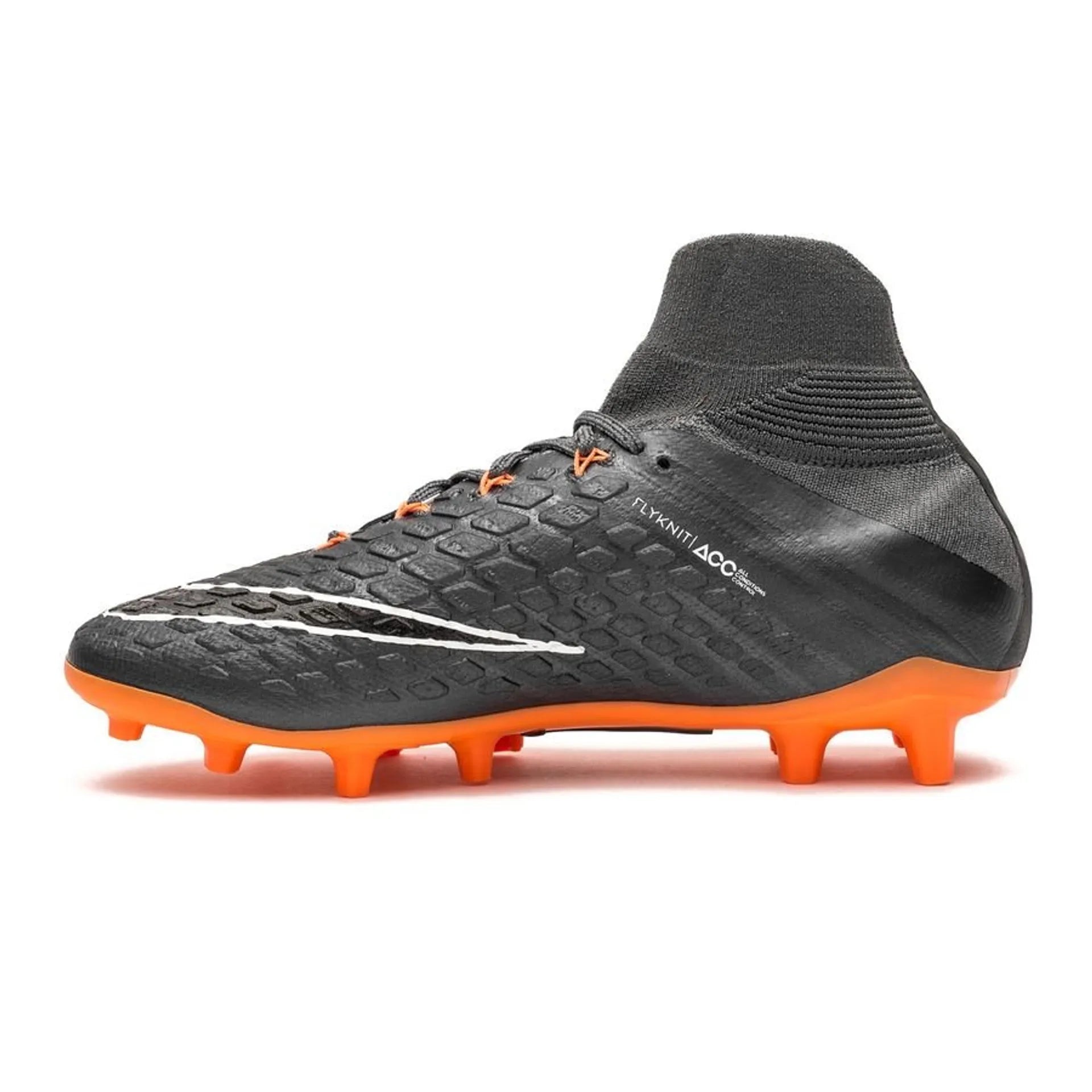 Nike JR Hypervenom Phantom 3 Elite DF FG - Dark Grey/Total Orange/White - Best Buy Soccer