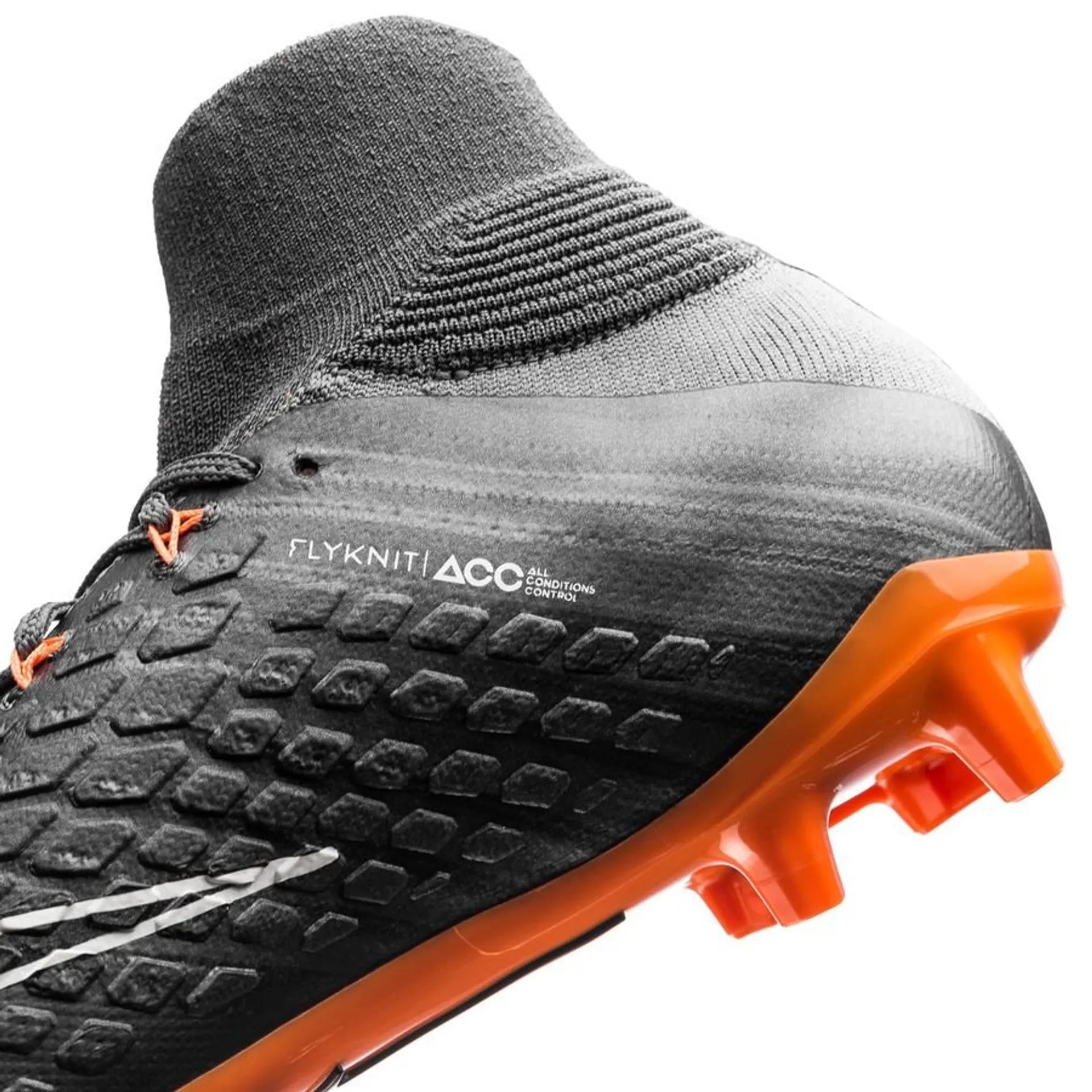 Nike JR Hypervenom Phantom 3 Elite DF FG - Dark Grey/Total Orange/White - Best Buy Soccer