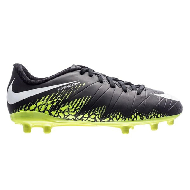 Nike JR Hypervenom Phelon II FG Soccer Cleats - Black/White/Volt - Best Buy Soccer