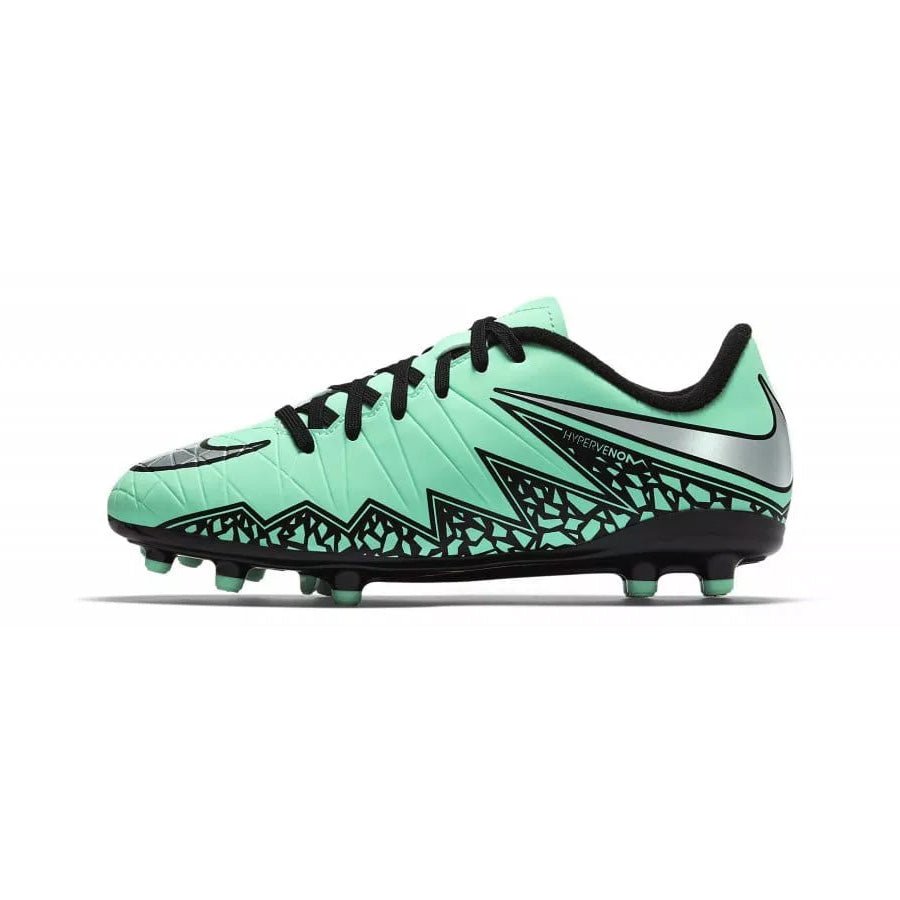 Nike JR Hypervenom Phelon II FG Soccer Cleats - Green Glow/Hyper Orange/Metallic Silver - Best Buy Soccer