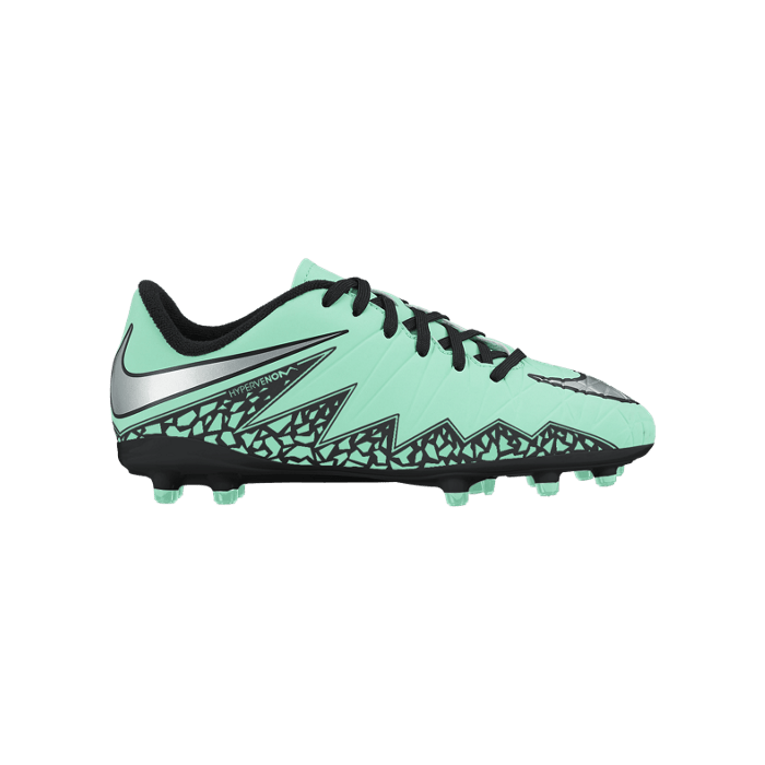 Nike JR Hypervenom Phelon II FG Soccer Cleats - Green Glow/Hyper Orange/Metallic Silver - Best Buy Soccer
