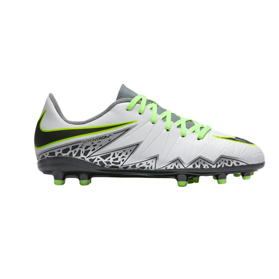 Nike JR Hypervenom Phelon II FG Soccer Cleats - Pure Platinum/Metallic Silver/Ghost Green - Best Buy Soccer