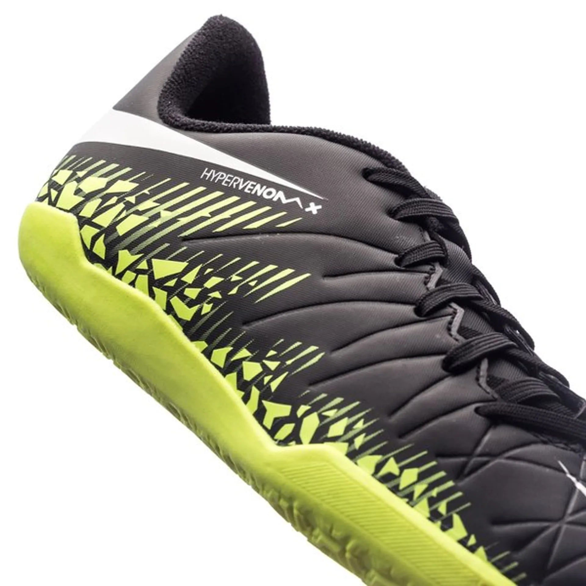 Nike JR HyperVenom Phelon II IC Indoor Shoes - Black/White/Volt - Best Buy Soccer