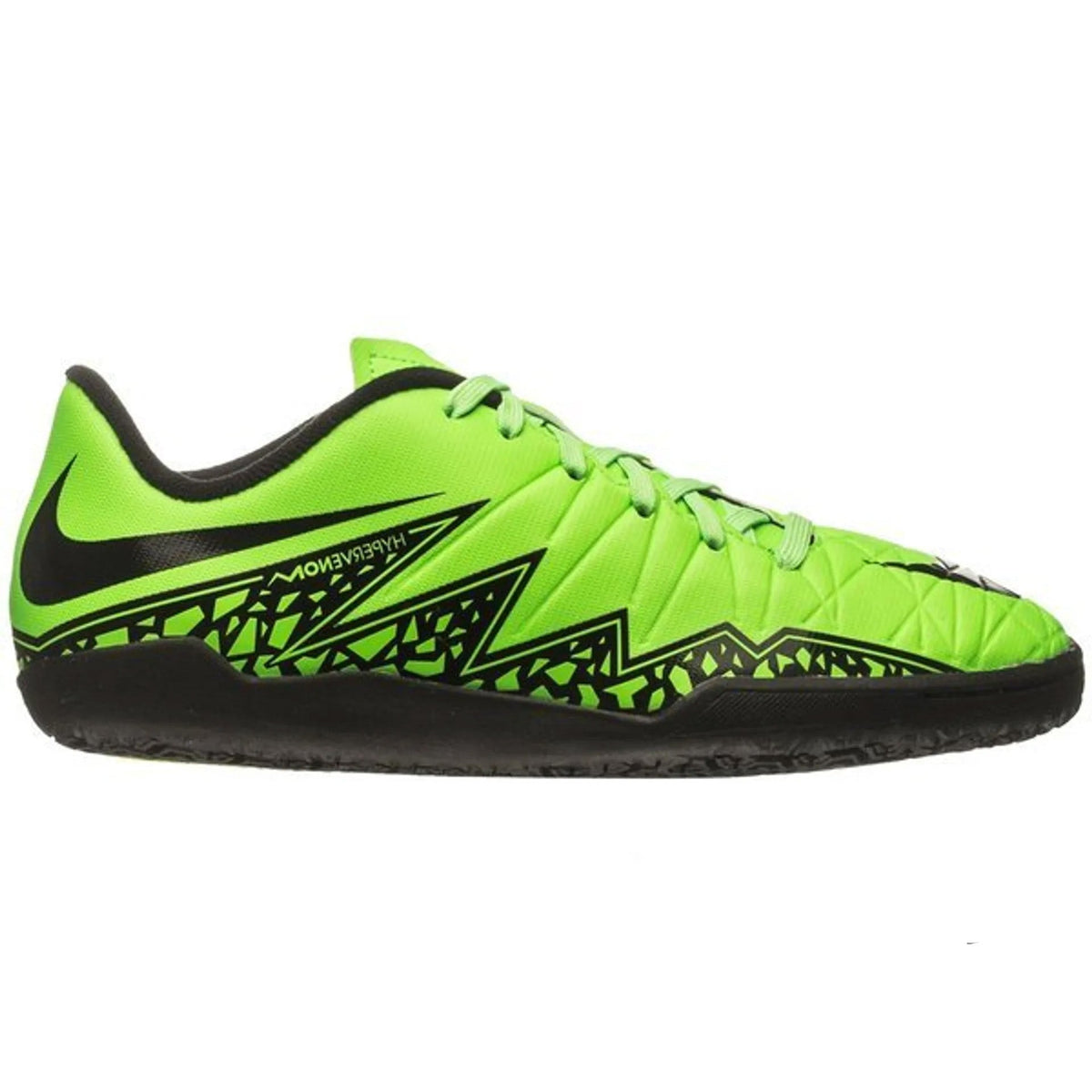 Nike JR HyperVenom Phelon II IC Indoor Shoes - Green Strike/Black - Best Buy Soccer