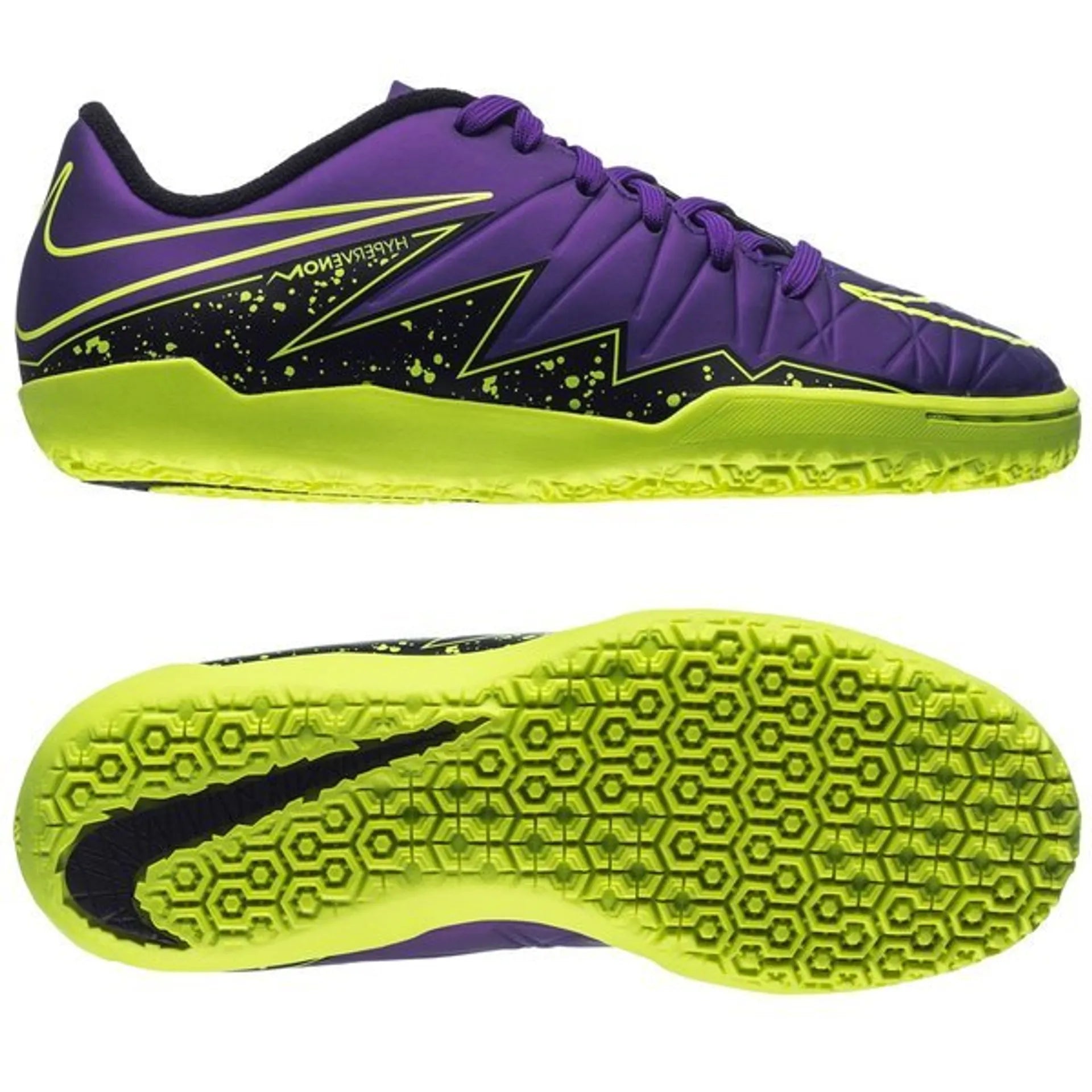 Nike JR HyperVenom Phelon II IC Indoor Shoes - Hyper Grape/Black - Best Buy Soccer