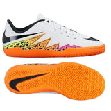 Nike JR HyperVenom Phelon II IC Indoor Shoes - White/Black/Orange/Volt - Best Buy Soccer
