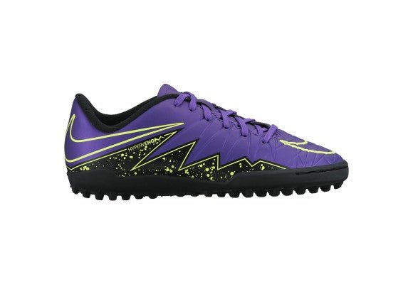 Nike Junior HyperVenom Phelon II TF Tuft Soccer Cleats Hyper Grape/B