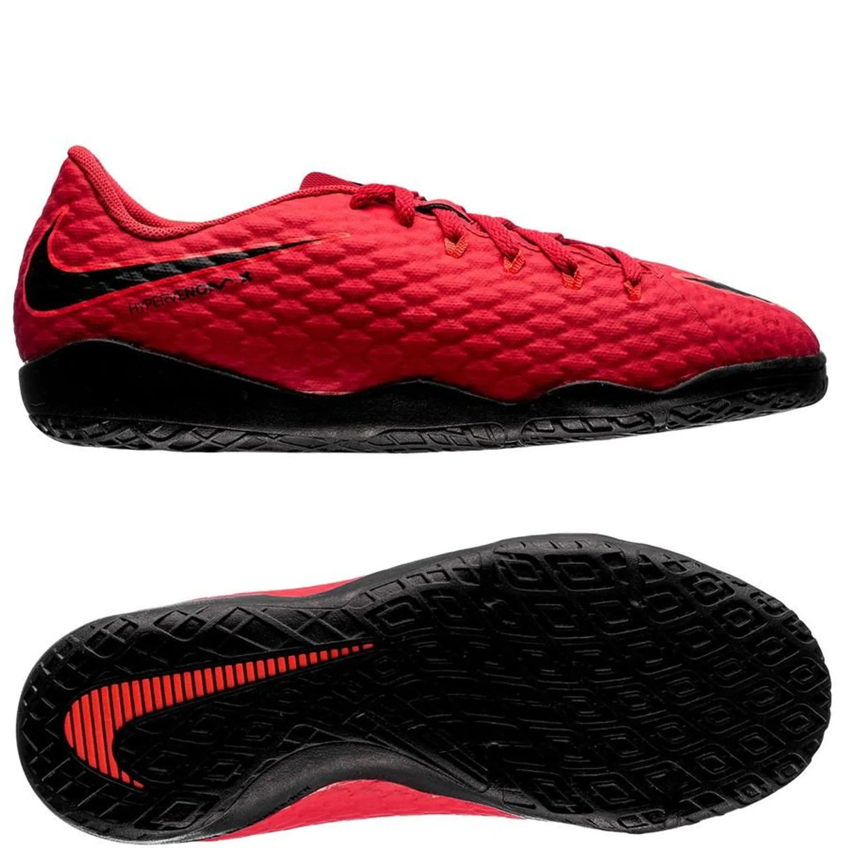 Nike Jr HypervenomX Phelon III IC Indoor Soccer Shoes - Red/Black - Best Buy Soccer