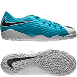 Nike Jr HypervenomX Phelon III IC Indoor Soccer Shoes - White/Black/Photo Blue - Best Buy Soccer