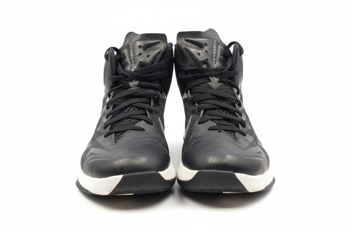 Nike JR Lunar HyperQuickness Youth Basketball Shoes - Black/White - Best Buy Soccer