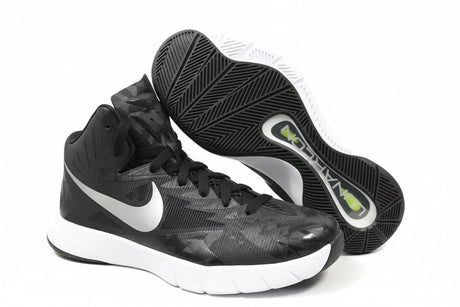 Nike JR Lunar HyperQuickness Youth Basketball Shoes - Black/White - Best Buy Soccer