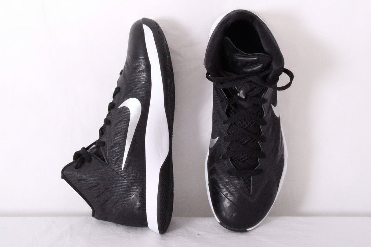 Nike JR Lunar HyperQuickness Youth Basketball Shoes - Black/White - Best Buy Soccer