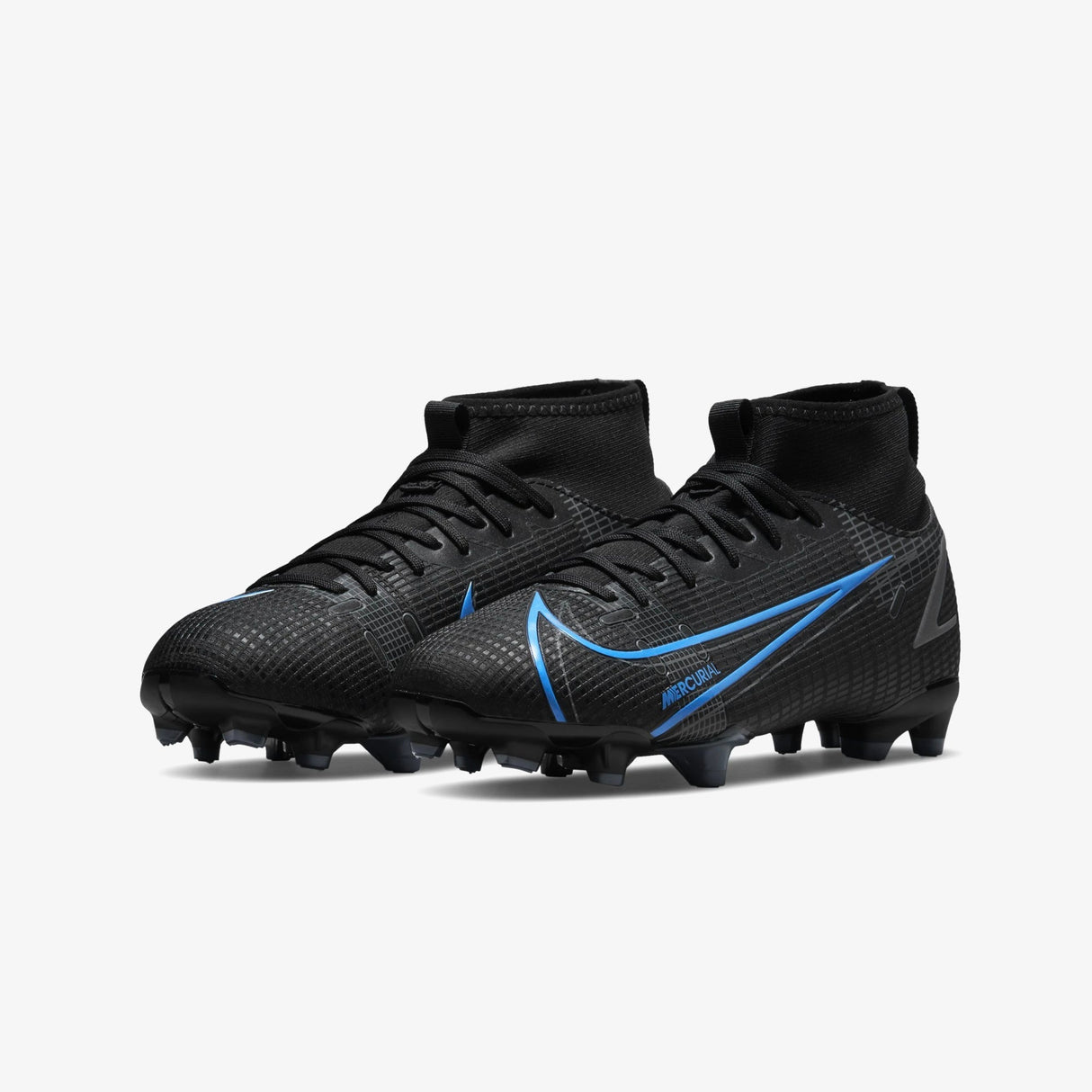 Nike JR Mercurial Superfly 8 Academy Firm Ground Soccer Cleats - Black/Iron Grey - Best Buy Soccer
