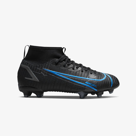 Nike JR Mercurial Superfly 8 Academy Firm Ground Soccer Cleats - Black/Iron Grey - Best Buy Soccer