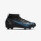 Nike JR Mercurial Superfly 8 Academy Firm Ground Soccer Cleats - Black/Iron Grey
