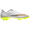 Nike JR Mercurial Vapor X FG Firm Ground Soccer Cleats - White/Volt/Hyper Pink/Black
