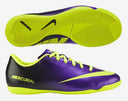 Nike Jr Mercurial Victory IV IC Youth Indoor Soccer Shoes - Purple/Black/Volt - Best Buy Soccer